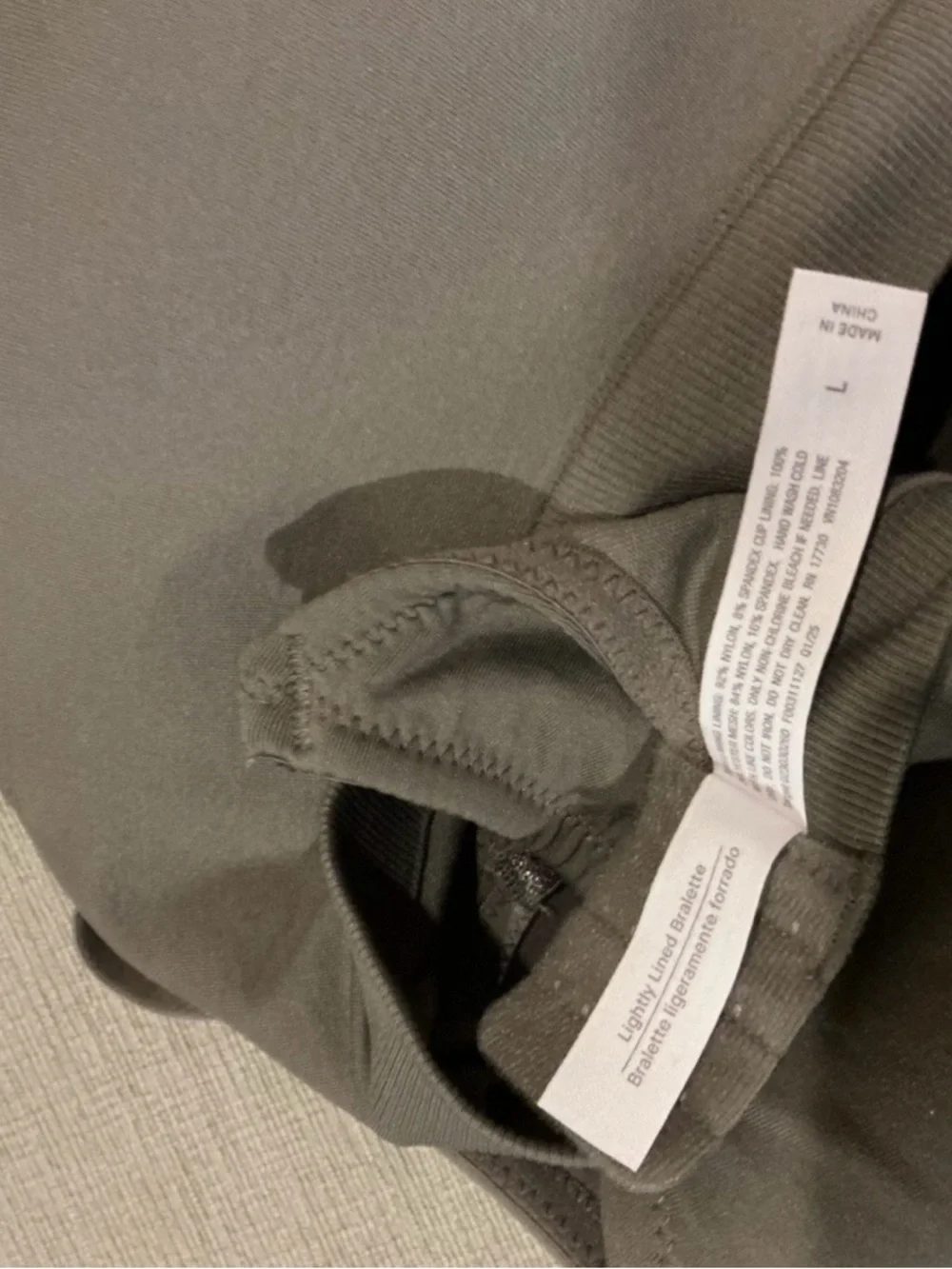 Seamless Olive Green Wireless T-Shirt Bra - Women Intimates - Picture 4 of 4